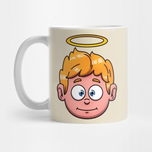 Cute Christmas Angel Face Mug